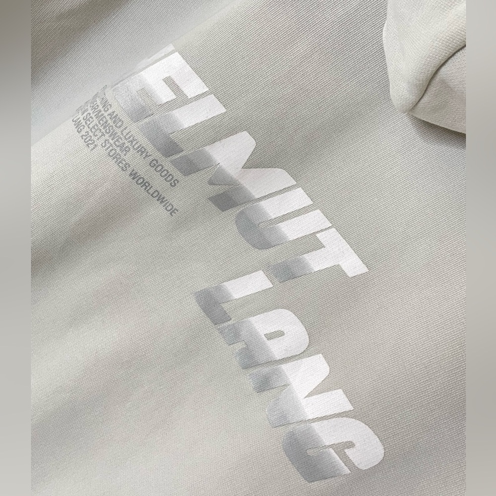 Helmut Lang men’s gray Reagan Hoodie sweatshirt streetwear - Picture 5 of 11